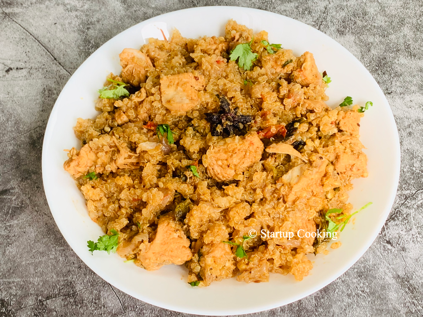 quinoa chicken biryani