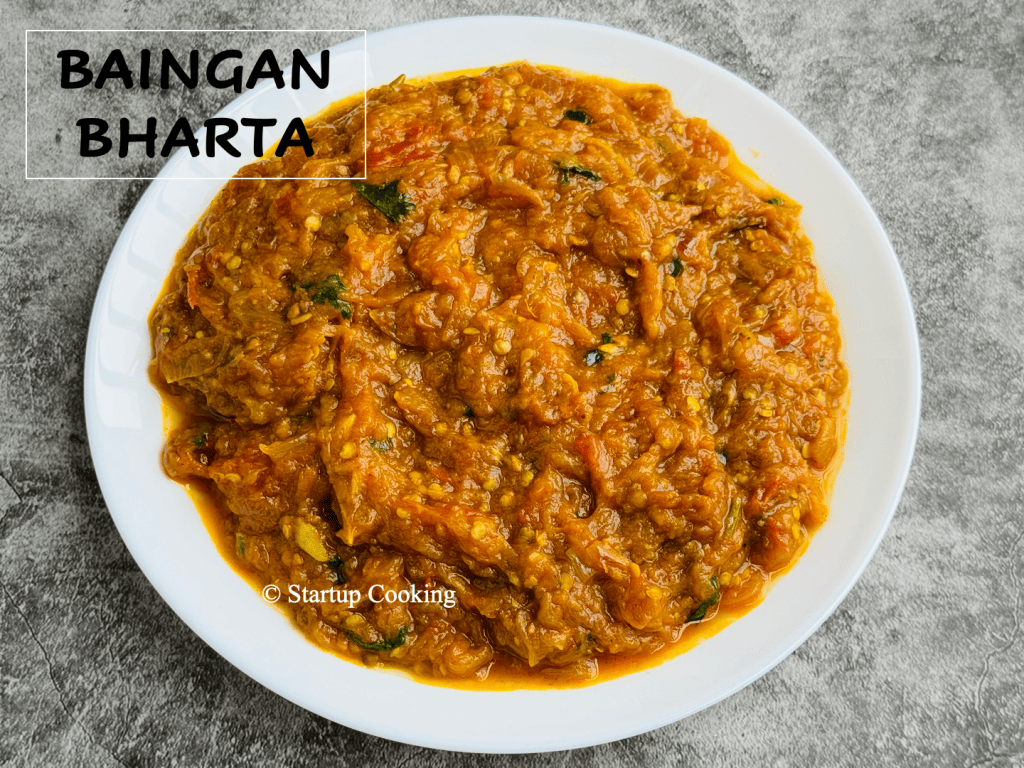 Easy Baingan Bharta Oven Roasted Or Broiled Eggplant Curry 1