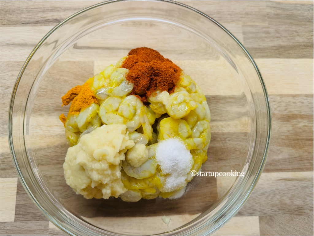 prawn thoran, chemmeen thoran