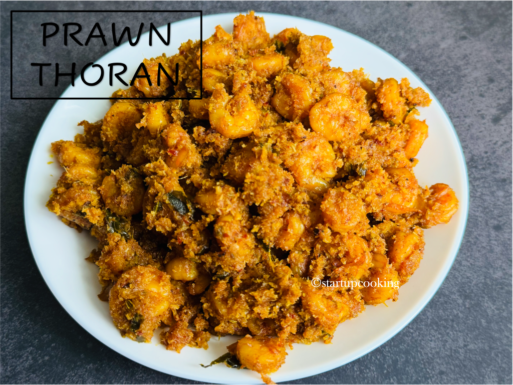prawn thoran, chemmeen thoran