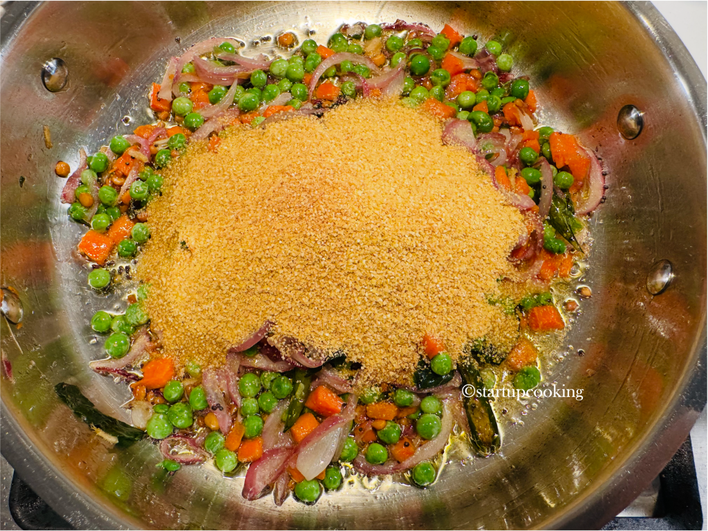 wheat rava upma