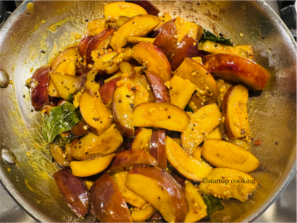 brinjal podi curry