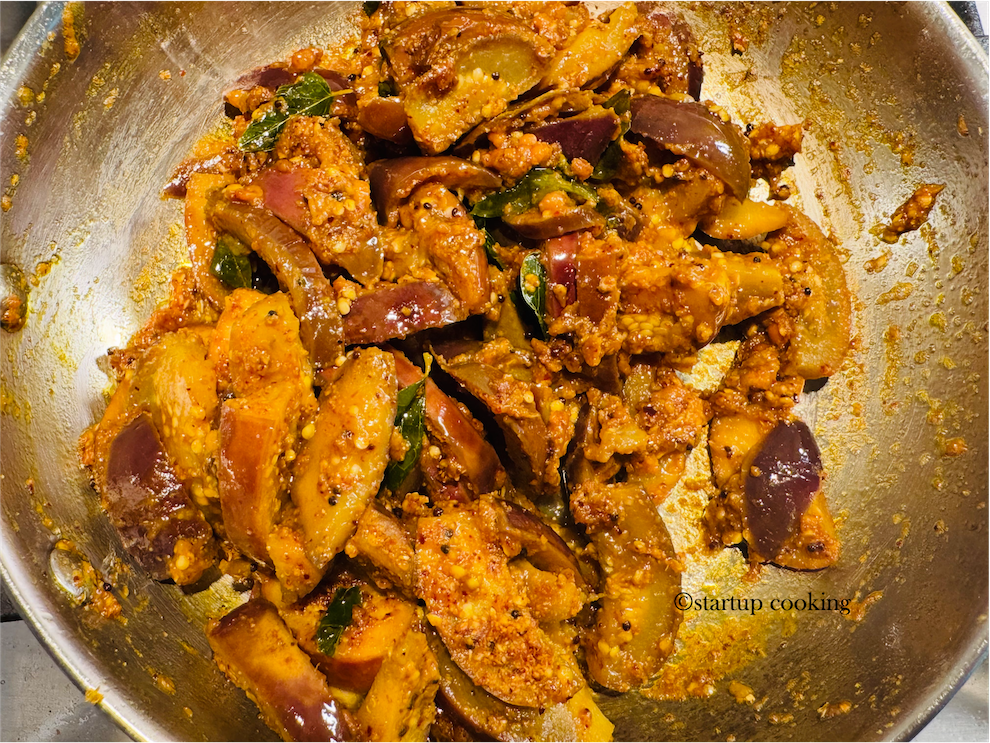 brinjal podi curry