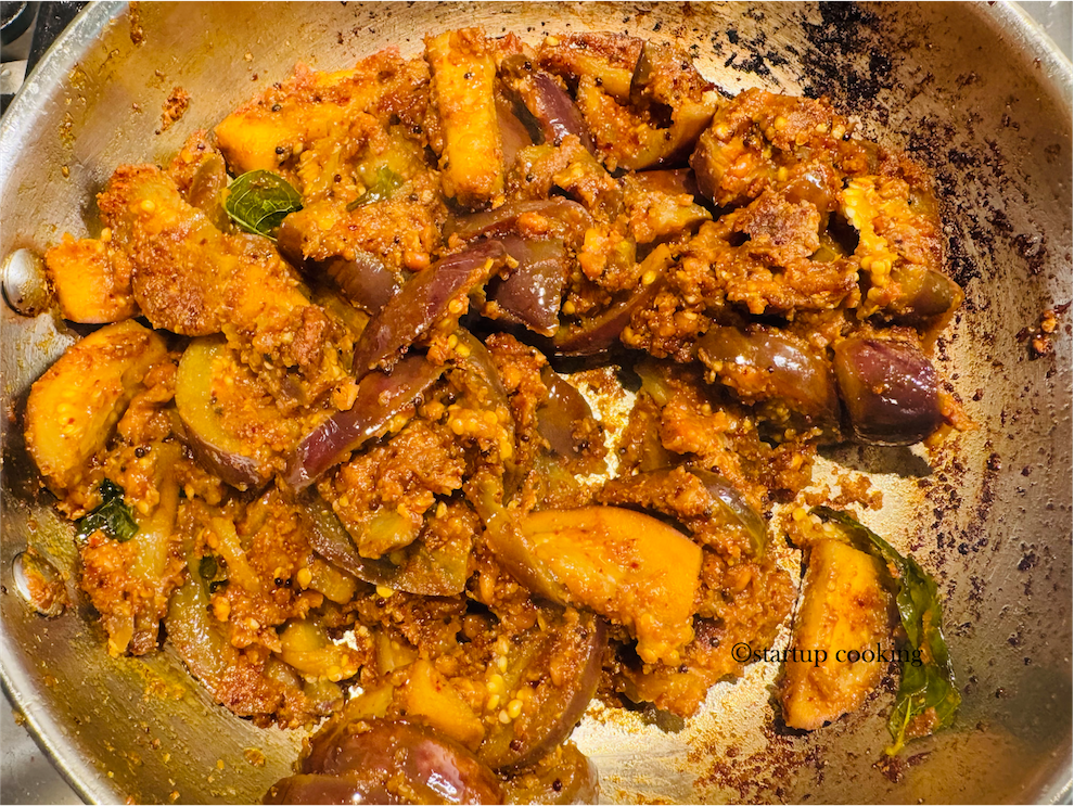 brinjal podi curry