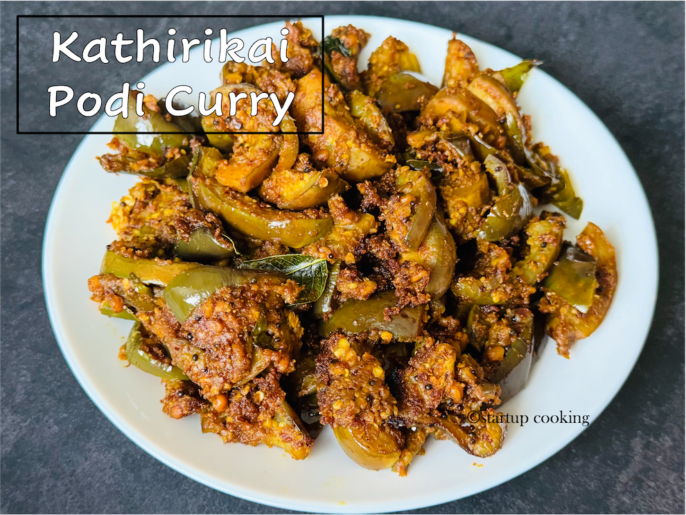 brinjal podi curry