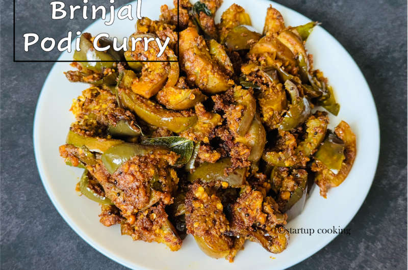 Kathirikkai Podi Curry Recipe | How to Make Brinjal Podi Curry