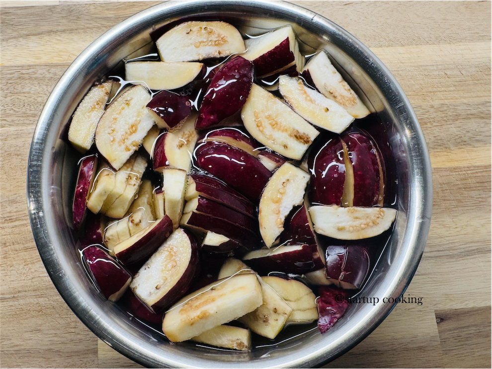 brinjal podi curry