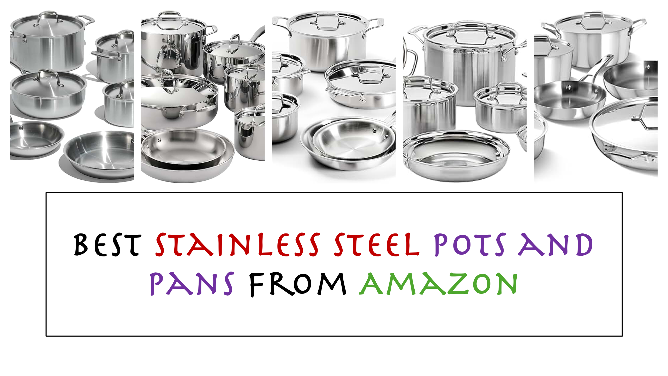 stainless steel pots and pans from amazon