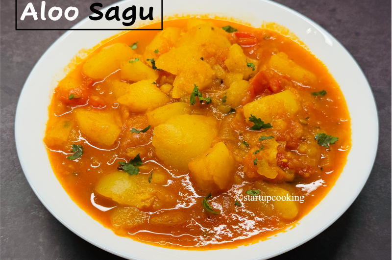 The Ultimate Poori Sidekick: A Tangy Onion-Tomato Potato Sagu