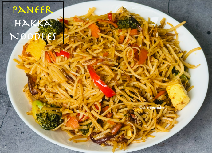 Paneer hakka millet noodles