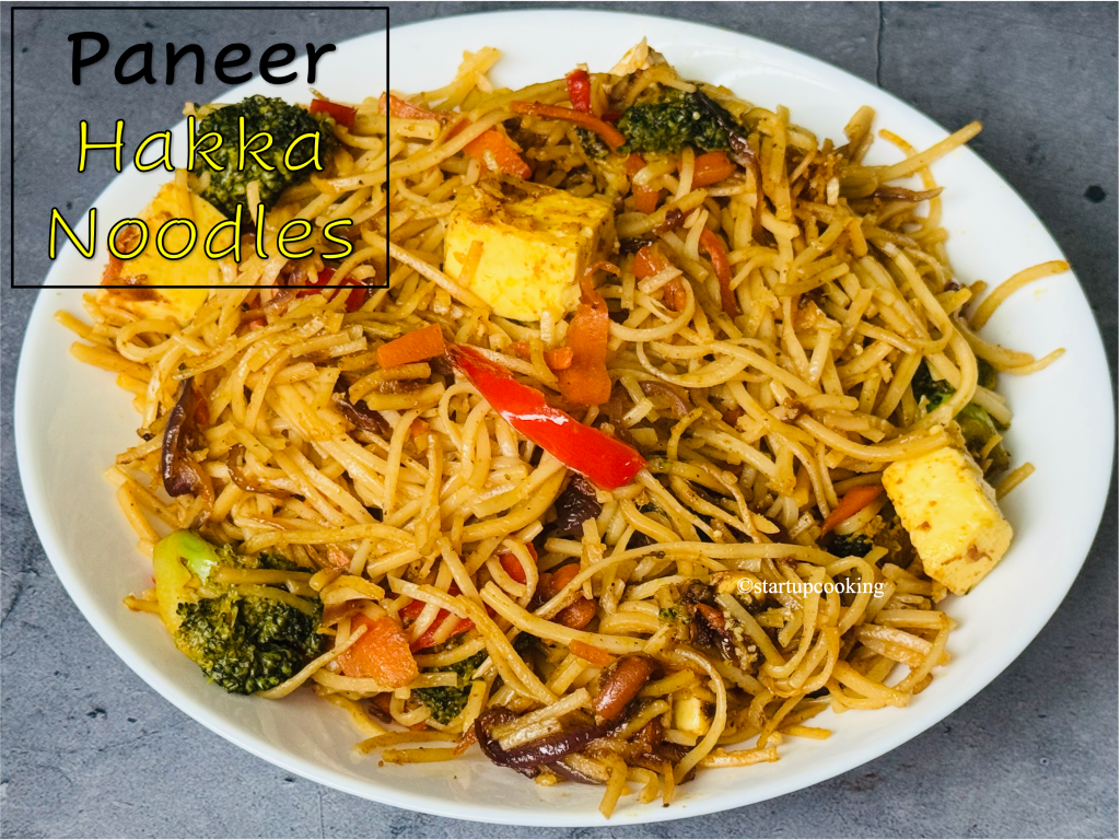 Paneer hakka millet noodles