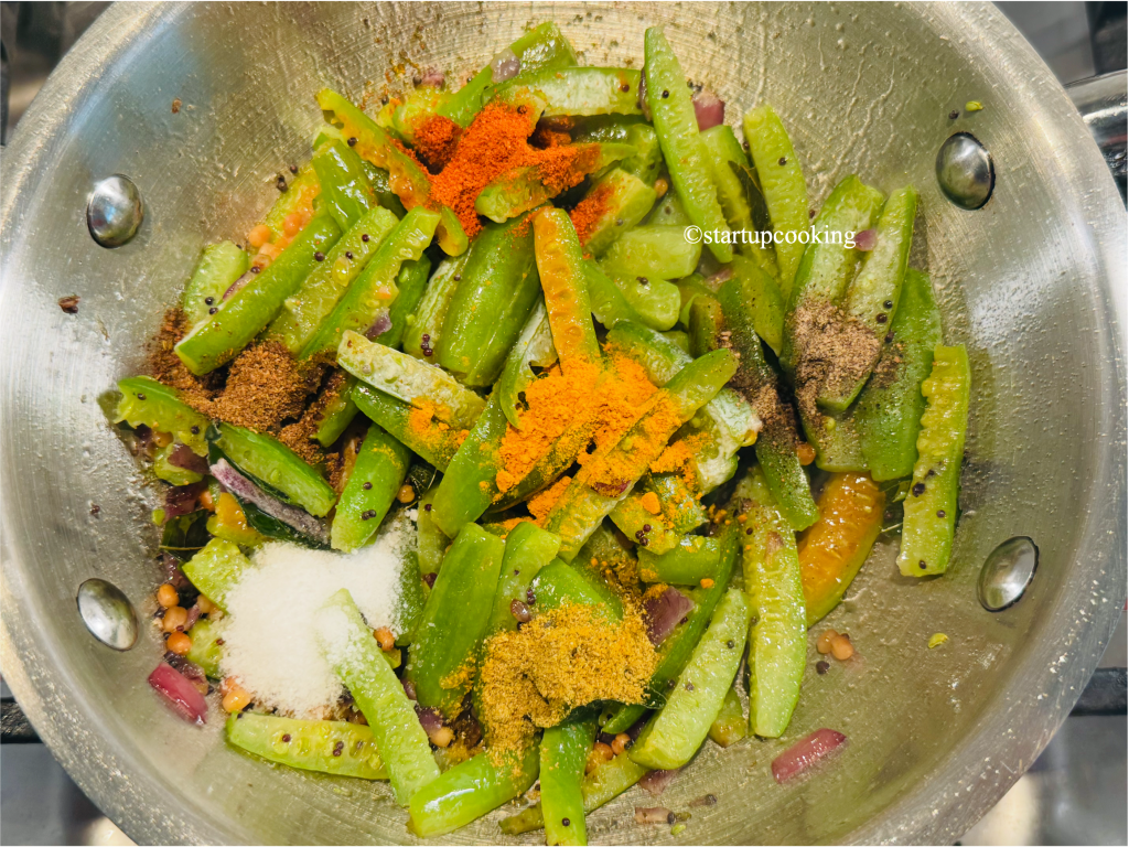 Dondakaya vepudu peanut fry
