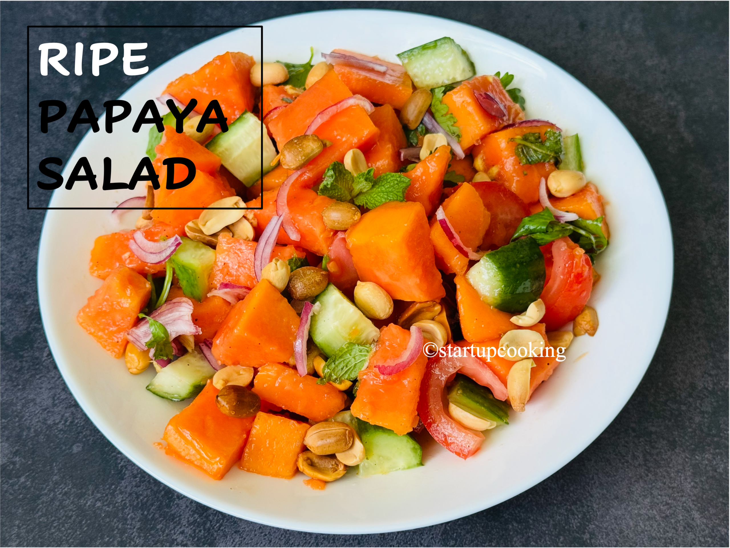 ripe papaya salad