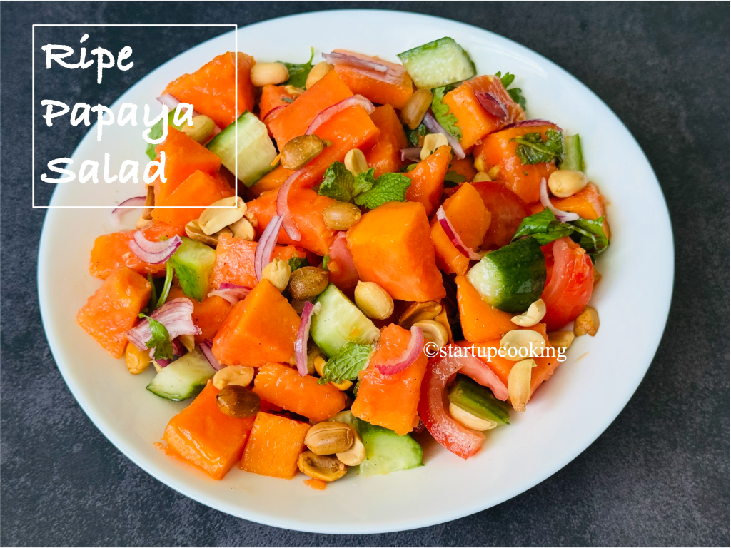 ripe papaya salad